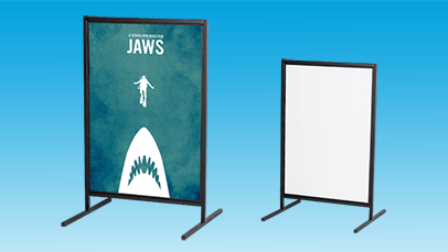 Store advertising display frame customization