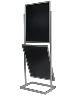 Aluminum poster stand with two frames (SW-A10-2)